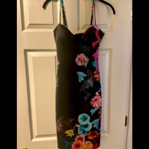 Bebe scuba material cocktail dress